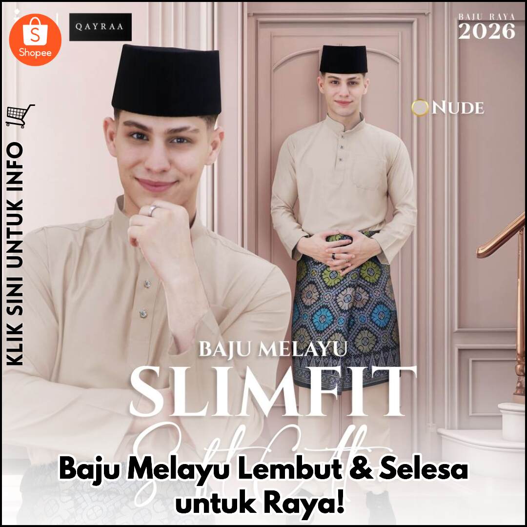 Baju Melayu Lembut & Selesa untuk Raya!