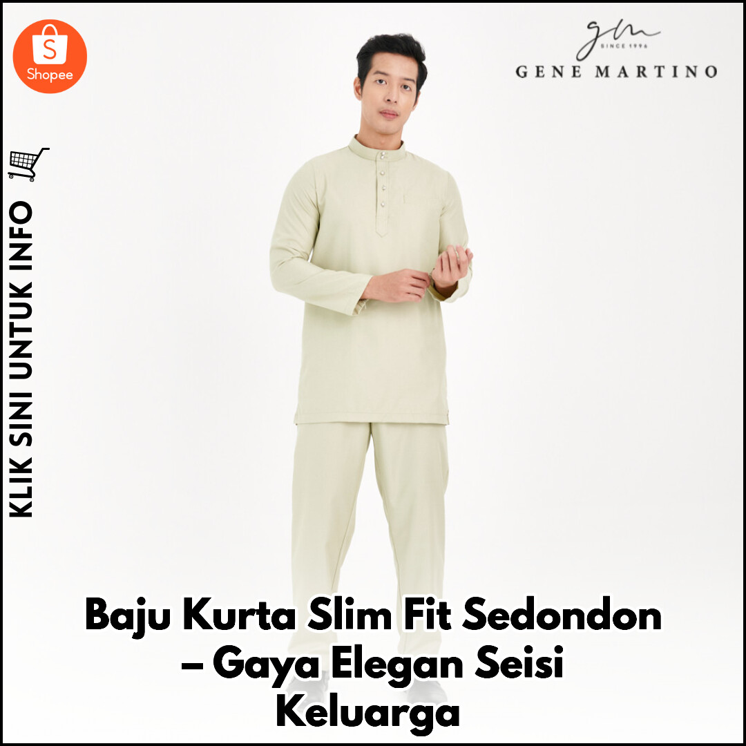 Baju Kurta Slim Fit Sedondon – Gaya Elegan Seisi Keluarga
