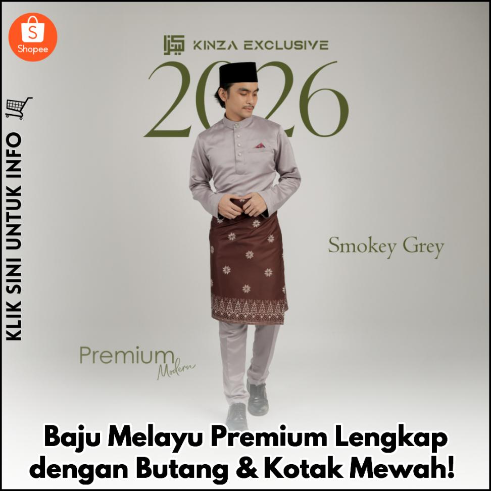 Baju Melayu Premium Lengkap dengan Butang & Kotak Mewah!