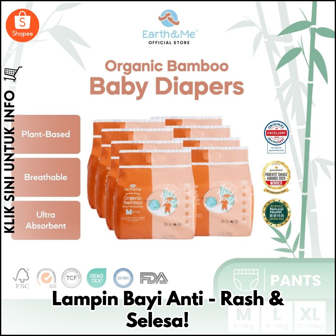 Lampin Bayi Anti-Rash & Selesa! ??