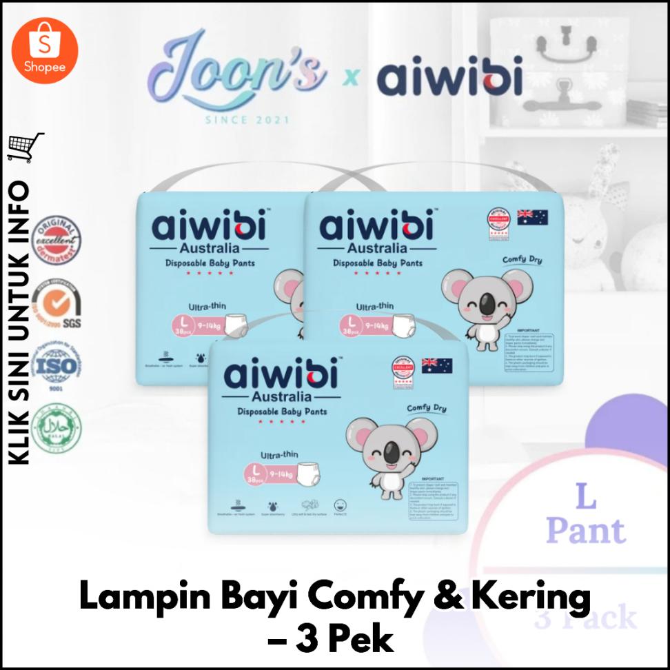 Lampin Bayi Comfy & Kering – 3 Pek
