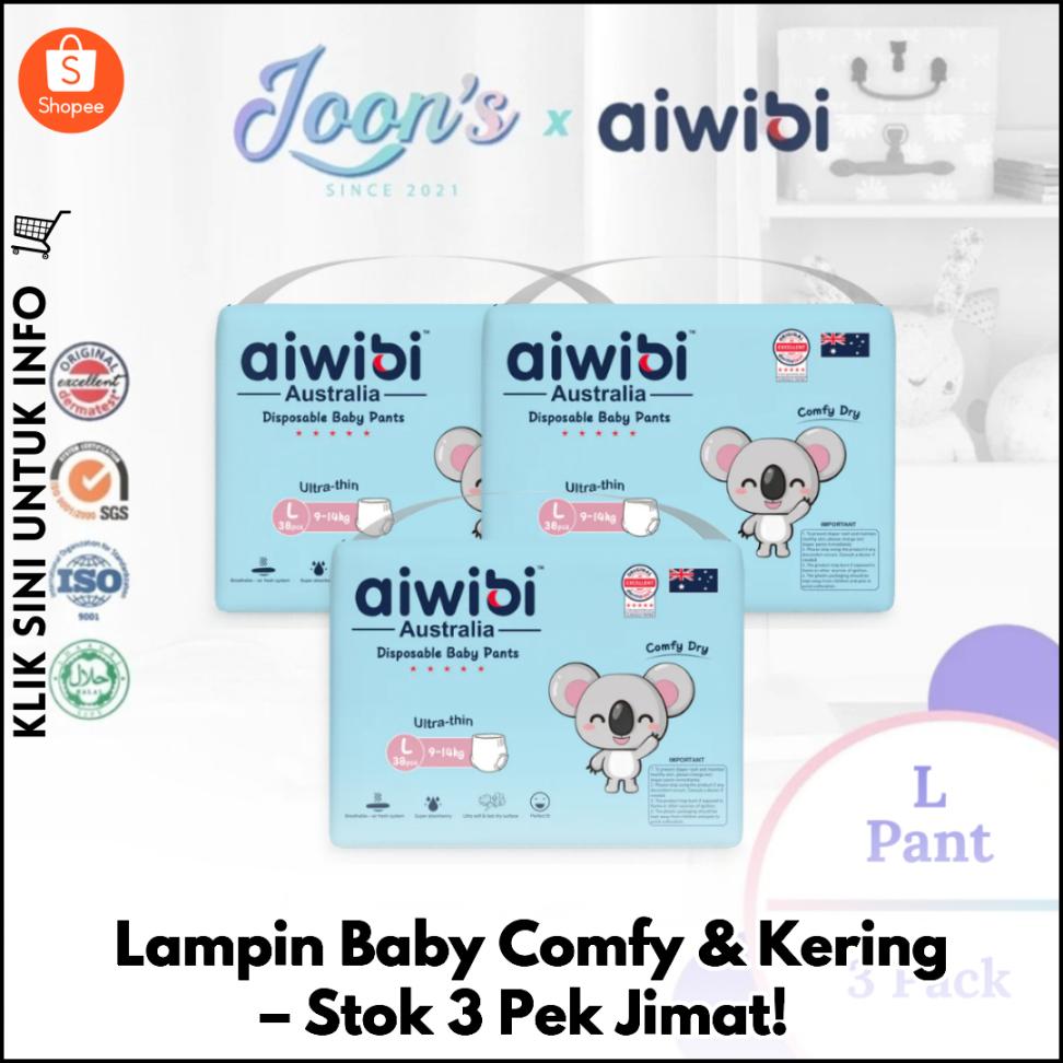Lampin Baby Comfy & Kering – Stok 3 Pek Jimat!