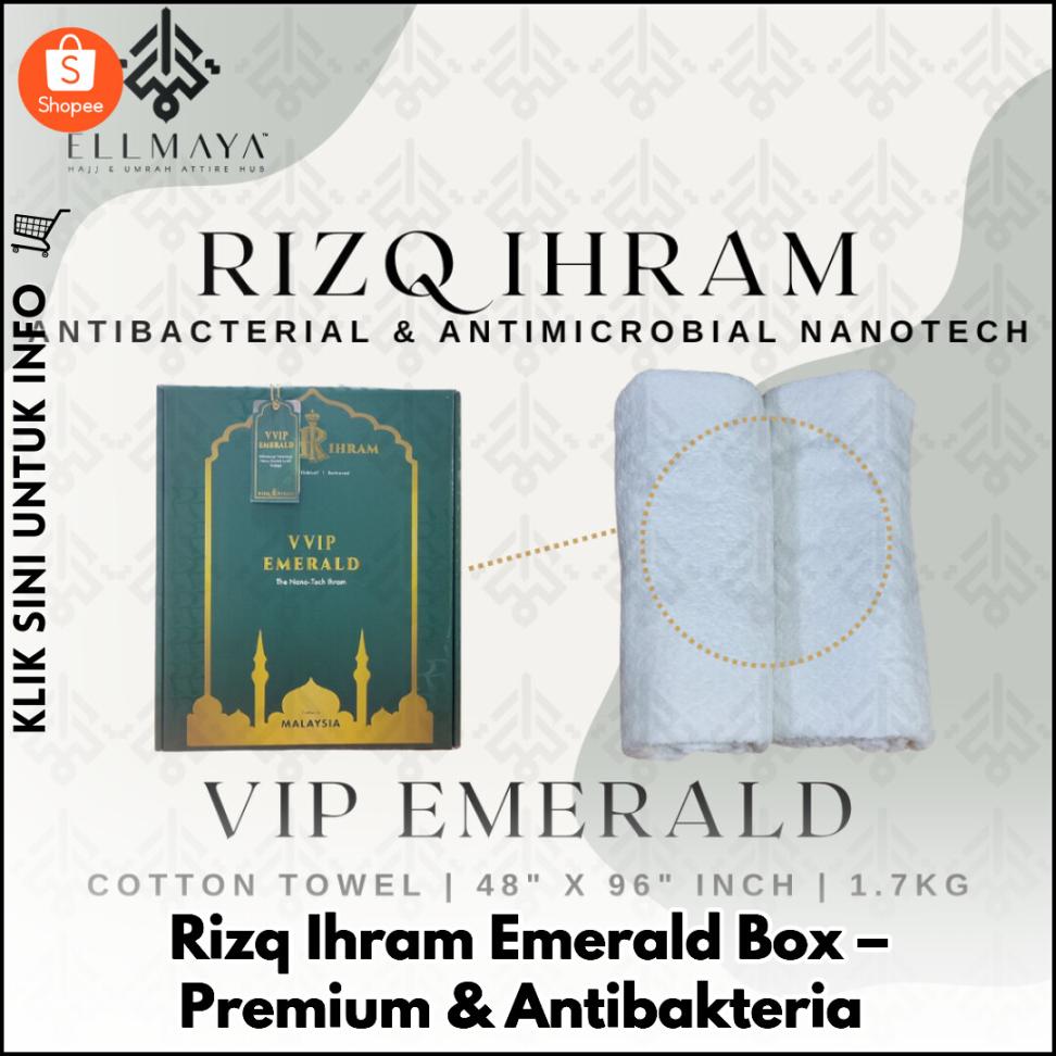 Rizq Ihram Emerald Box – Premium & Antibakteria