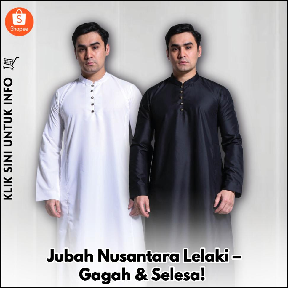 Jubah Nusantara Lelaki – Gagah & Selesa!