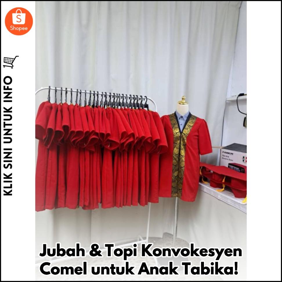 Jubah & Topi Konvokesyen Comel untuk Anak Tabika!
