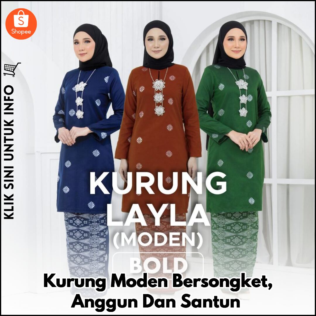 Kurung Moden Bersongket, Anggun Dan Santun