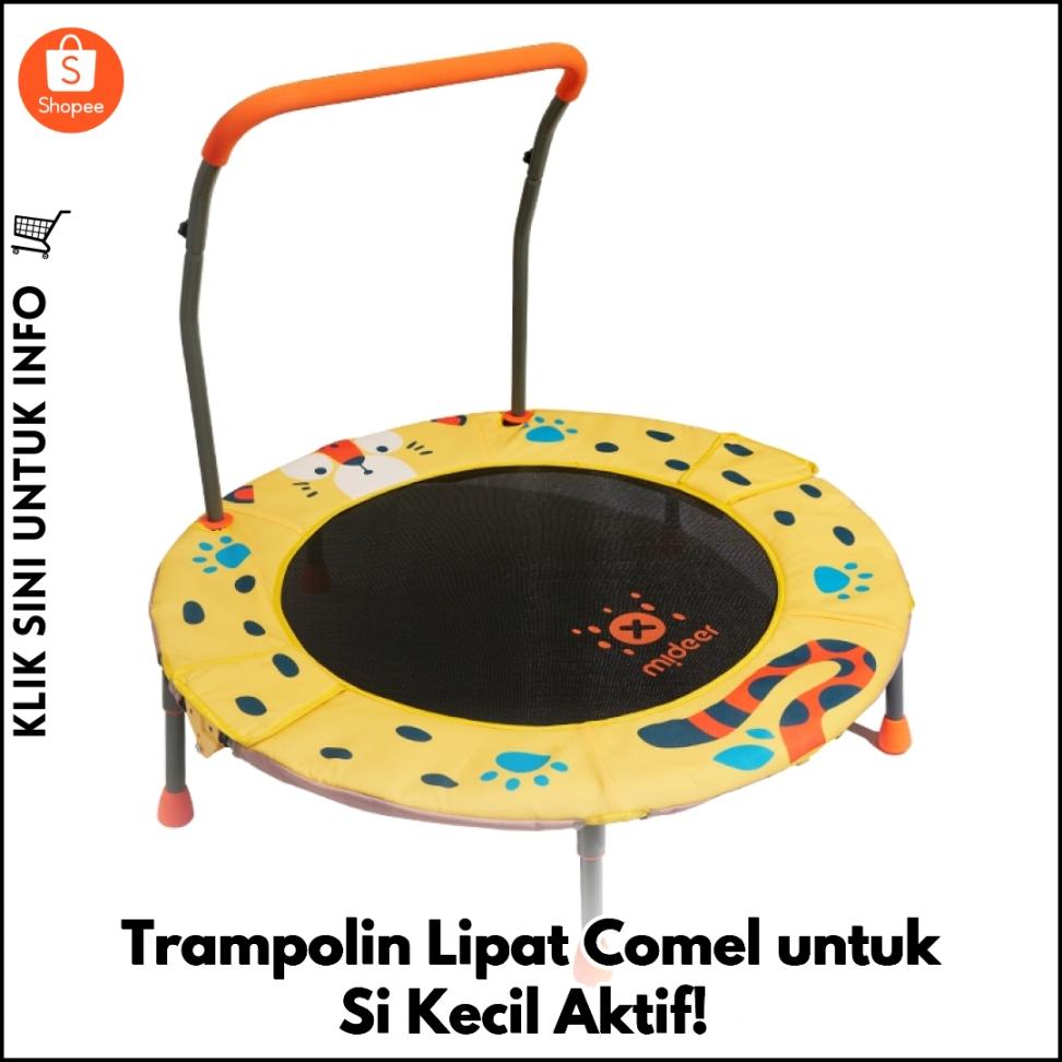 Trampolin Lipat Comel untuk Si Kecil Aktif!