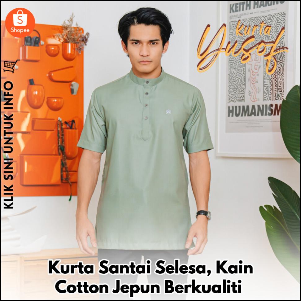 Kurta Santai Selesa, Kain Cotton Jepun Berkualiti