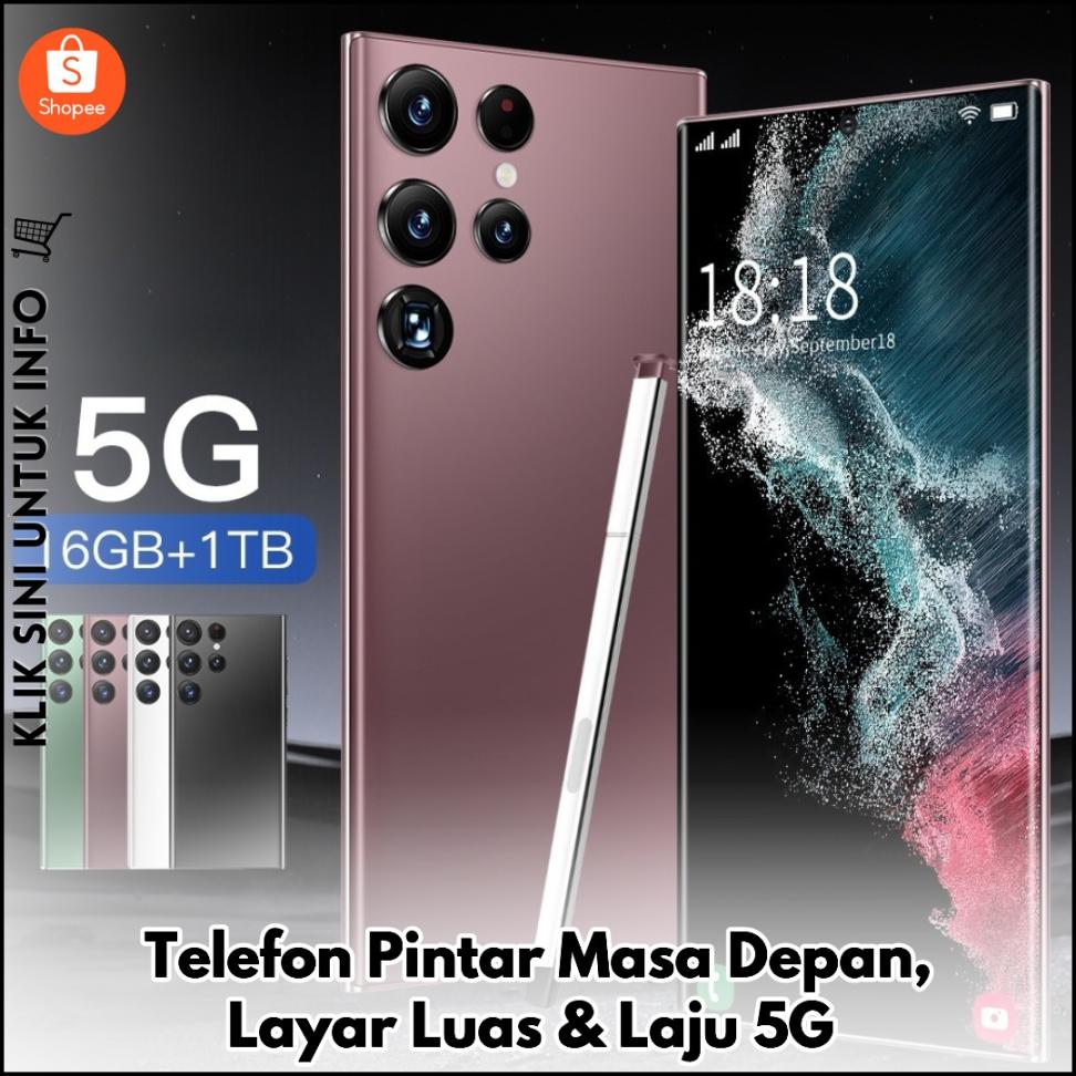 Telefon Pintar Masa Depan, Layar Luas & Laju 5G