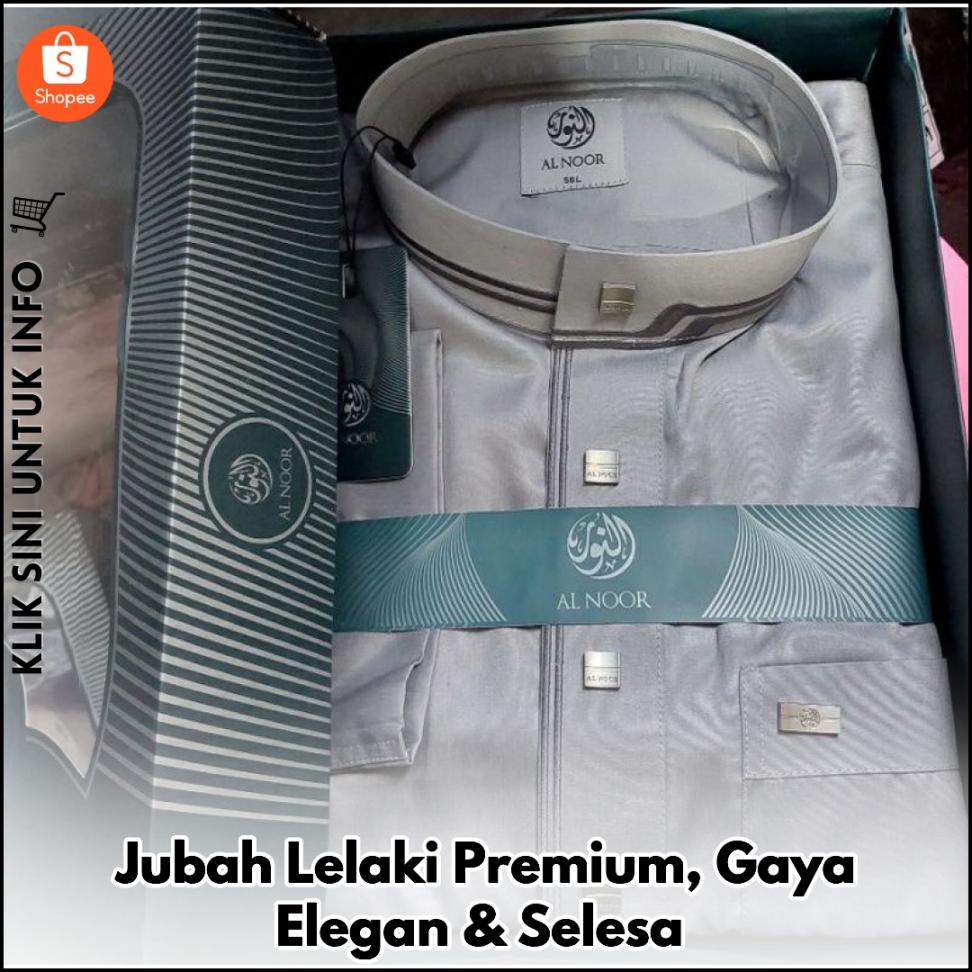 Jubah Lelaki Premium, Gaya Elegan & Selesa