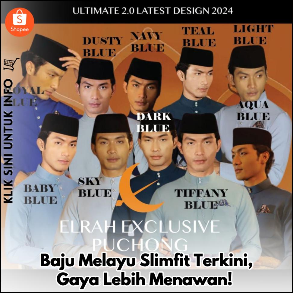 Baju Melayu Slimfit Terkini, Gaya Lebih Menawan!