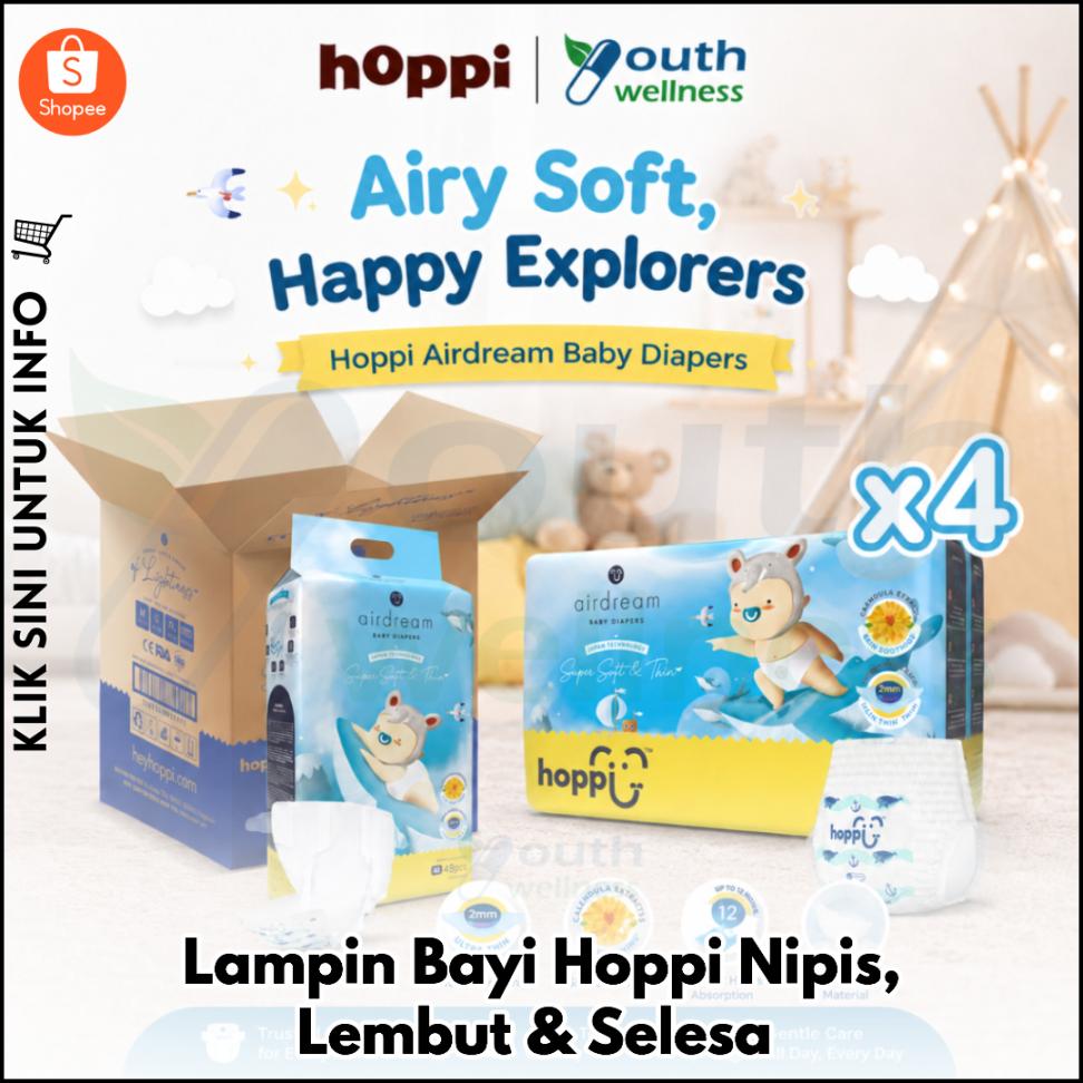 Lampin Bayi Hoppi Nipis, Lembut & Selesa