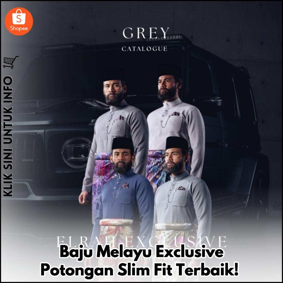 Baju Melayu Exclusive Potongan Slim Fit Terbaik!