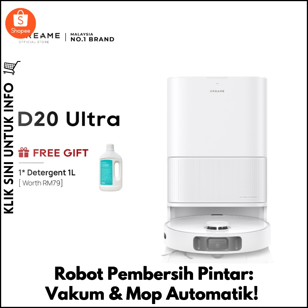 Robot Pembersih Pintar: Vakum & Mop Automatik!