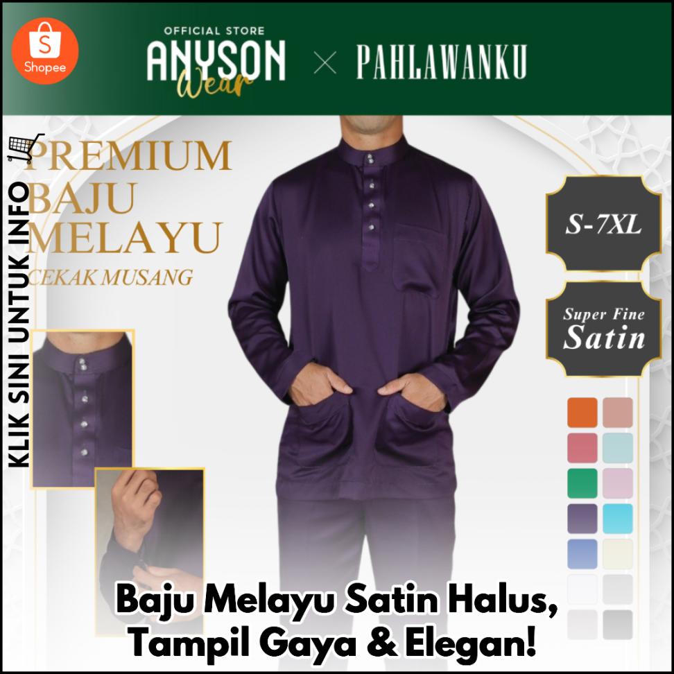 Baju Melayu Satin Halus, Tampil Gaya & Elegan!
