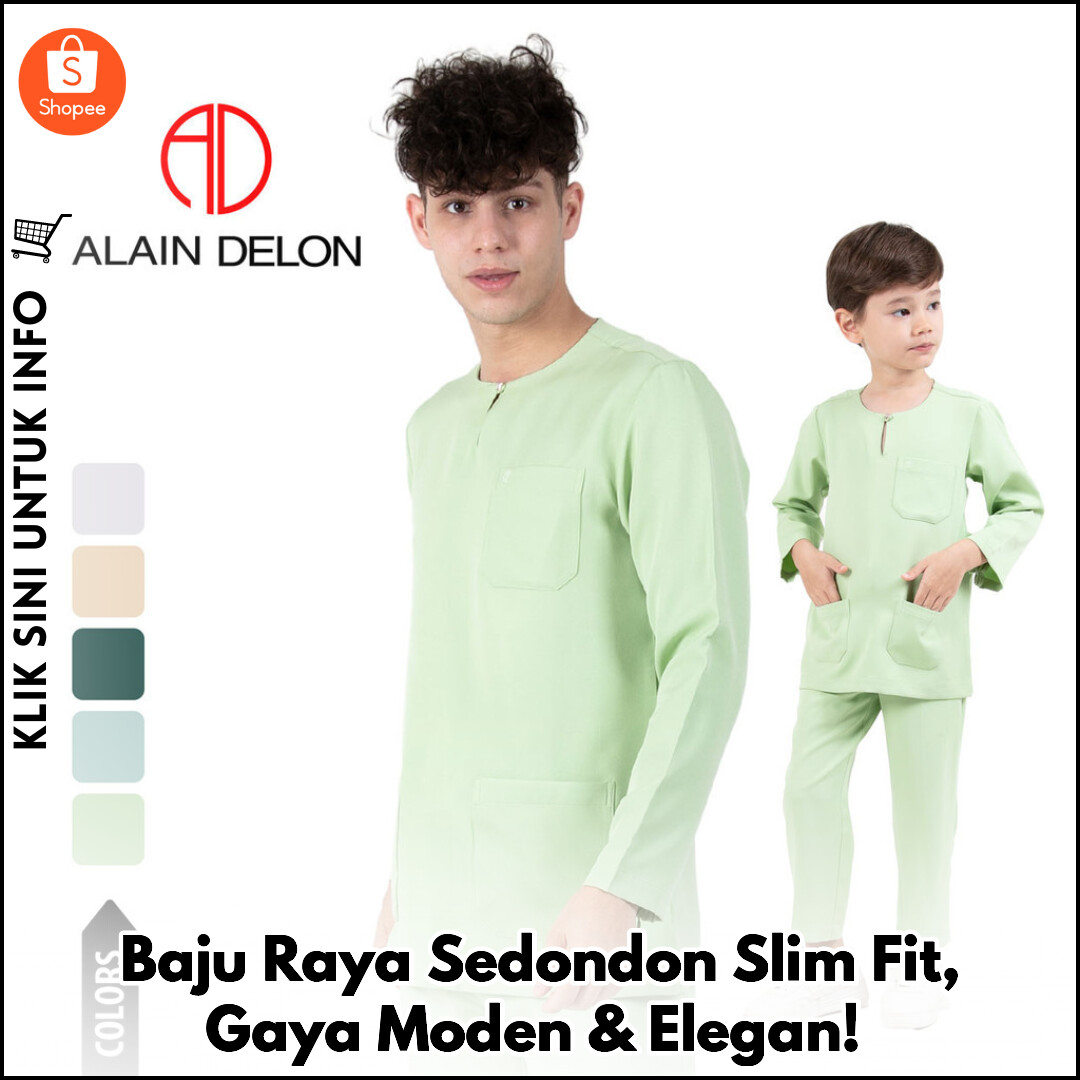 Baju Raya Sedondon Slim Fit, Gaya Moden & Elegan!