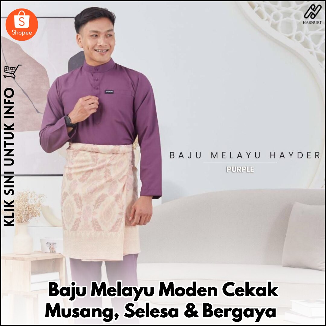 Baju Melayu Moden Cekak Musang, Selesa & Bergaya