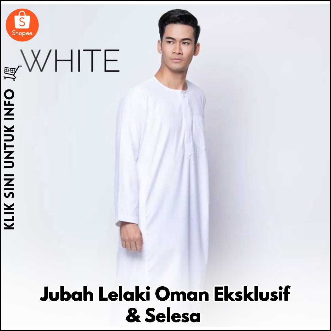 Jubah Lelaki Oman Eksklusif & Selesa