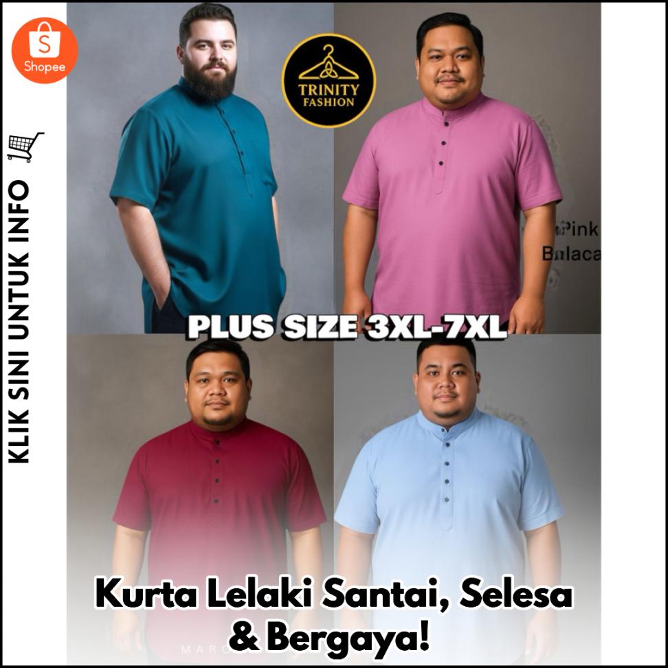 Kurta Lelaki Santai, Selesa & Bergaya!