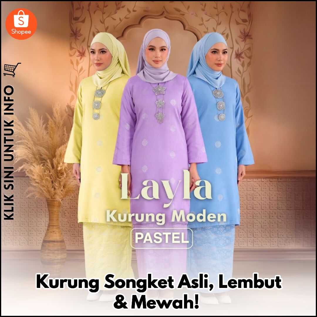 Kurung Songket Asli, Lembut & Mewah!