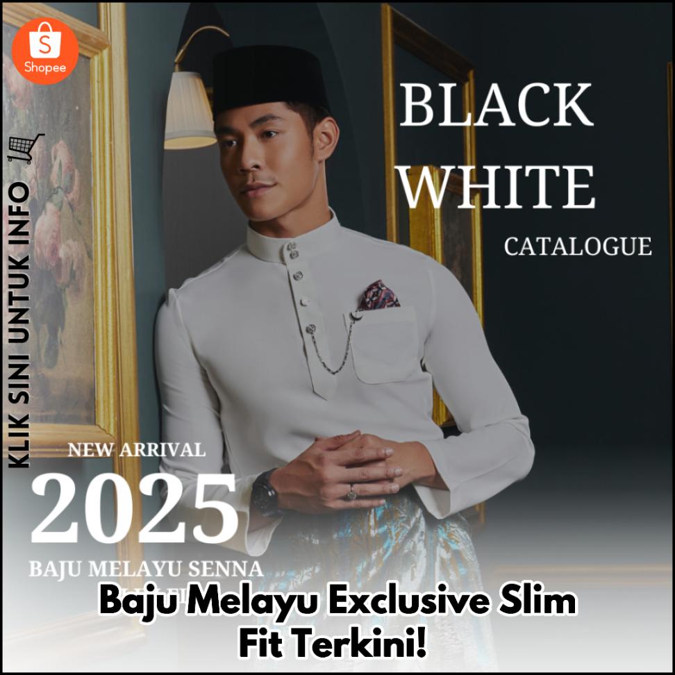 Baju Melayu Exclusive Slim Fit Terkini!