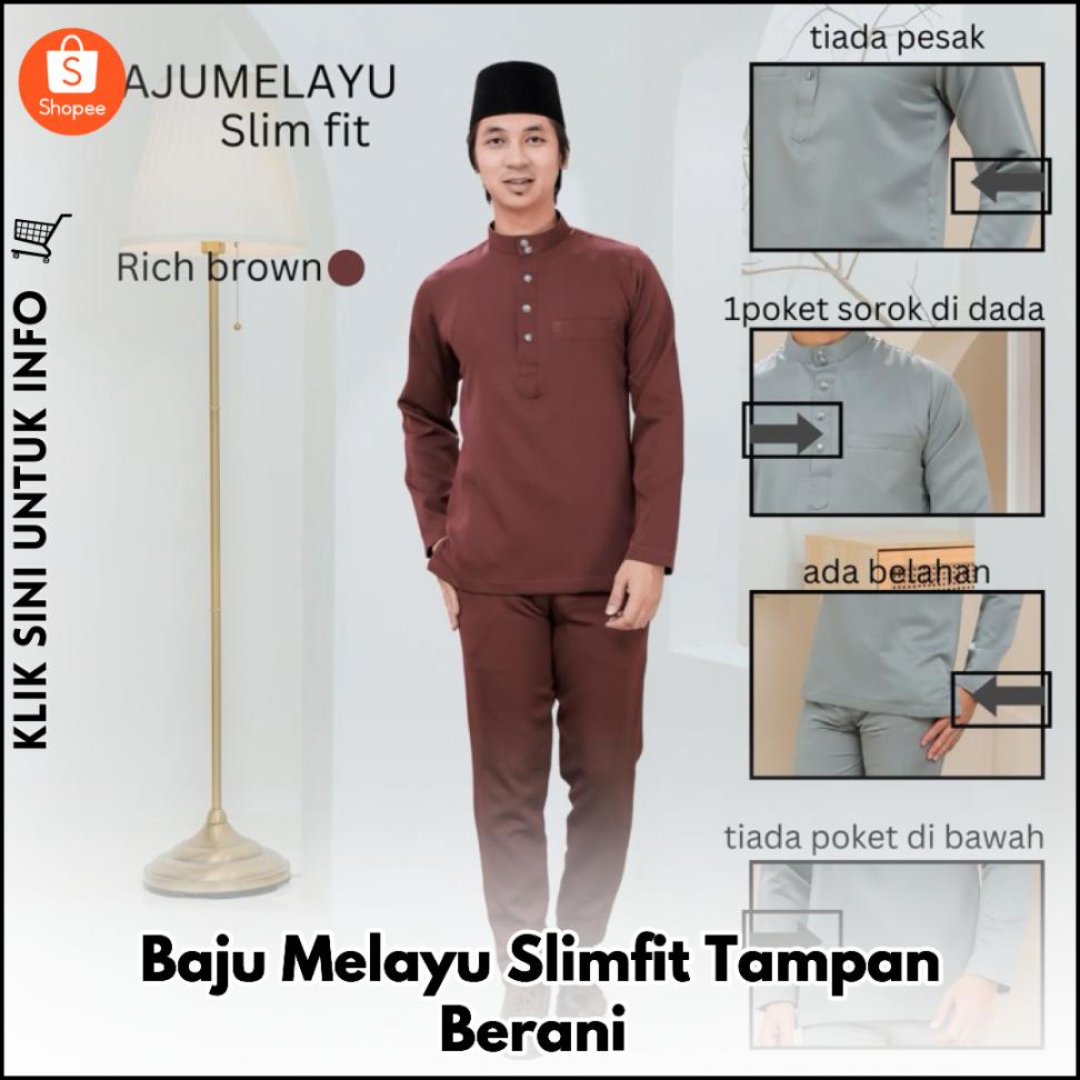 Baju Melayu Slimfit Tampan Berani