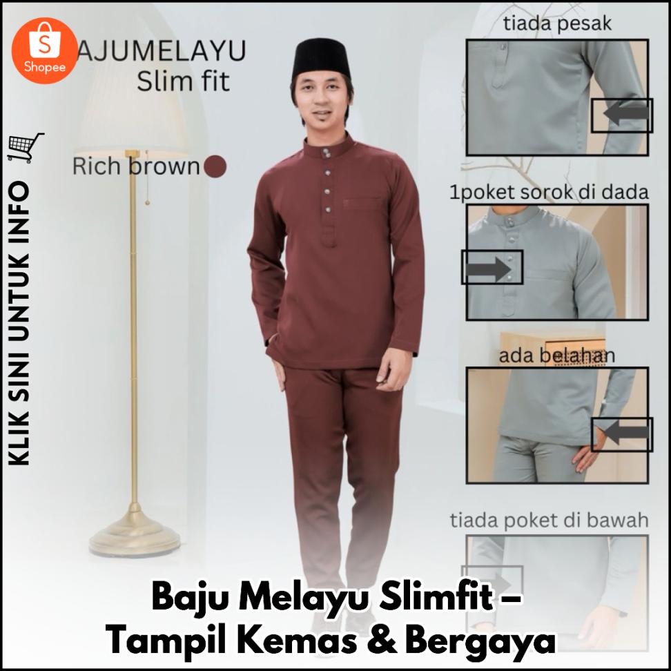 Baju Melayu Slimfit – Tampil Kemas & Bergaya