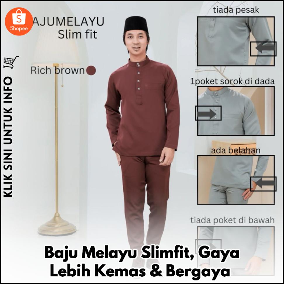 Baju Melayu Slimfit, Gaya Lebih Kemas & Bergaya