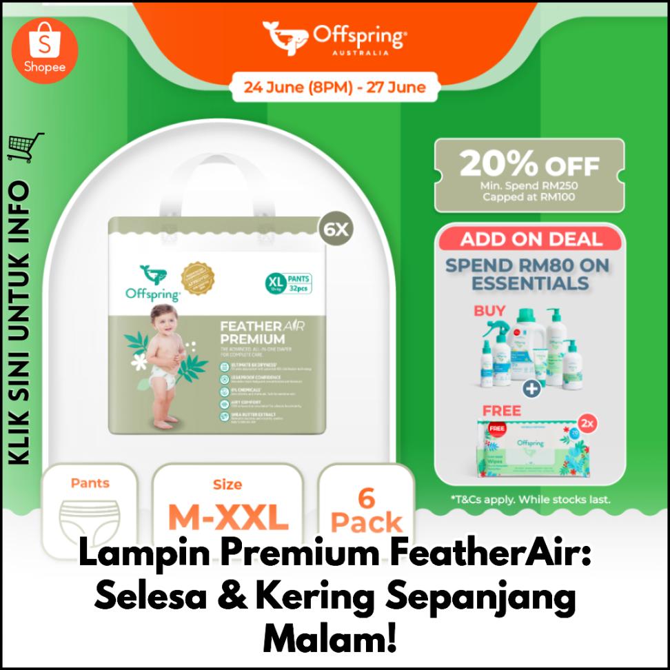 Lampin Premium FeatherAir: Selesa & Kering Sepanjang Malam!