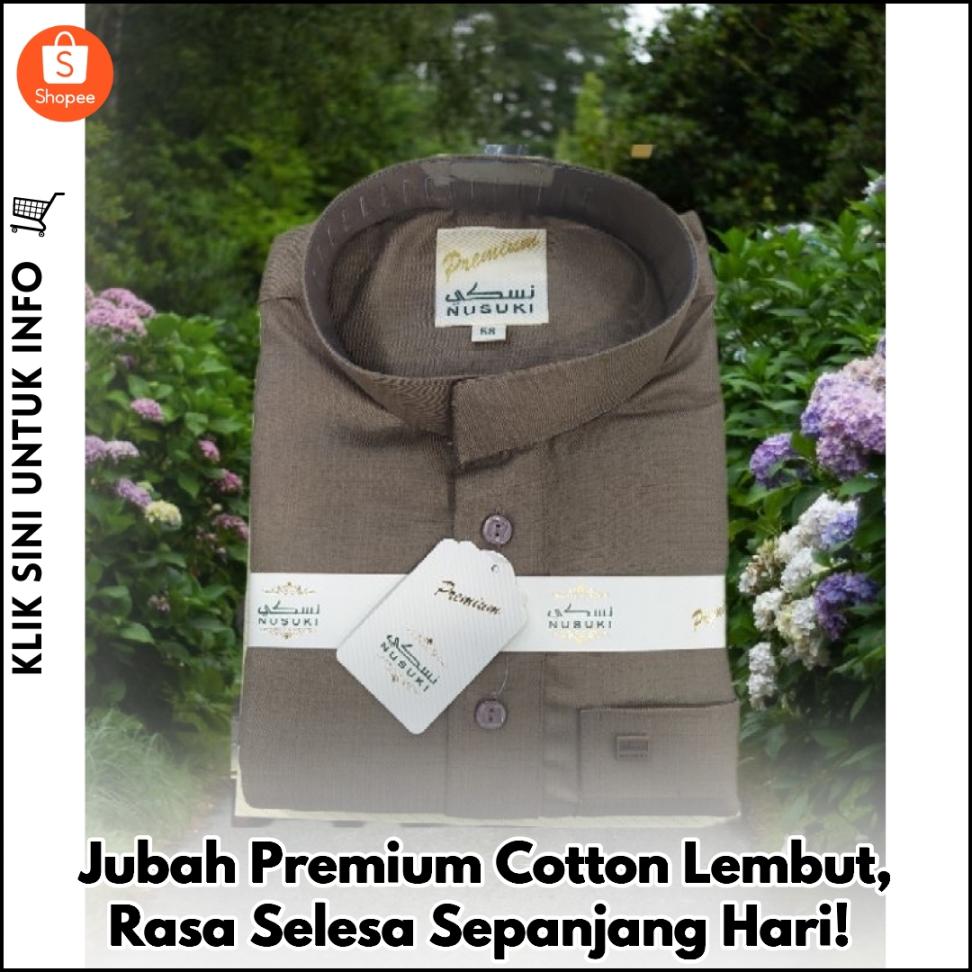 Jubah Premium Cotton Lembut, Rasa Selesa Sepanjang Hari!