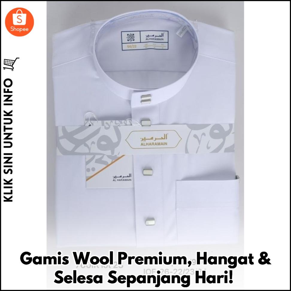 Gamis Wool Premium, Hangat & Selesa Sepanjang Hari!