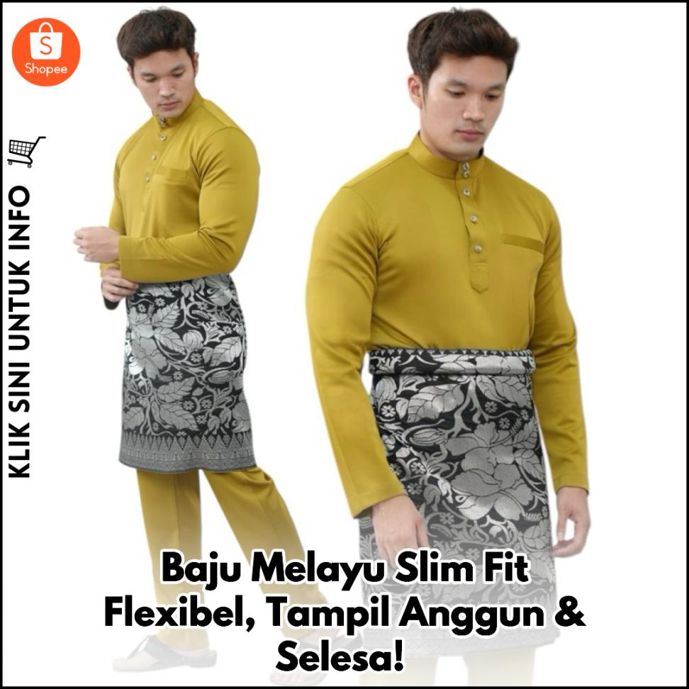 Baju Melayu Slim Fit Flexibel, Tampil Anggun & Selesa!