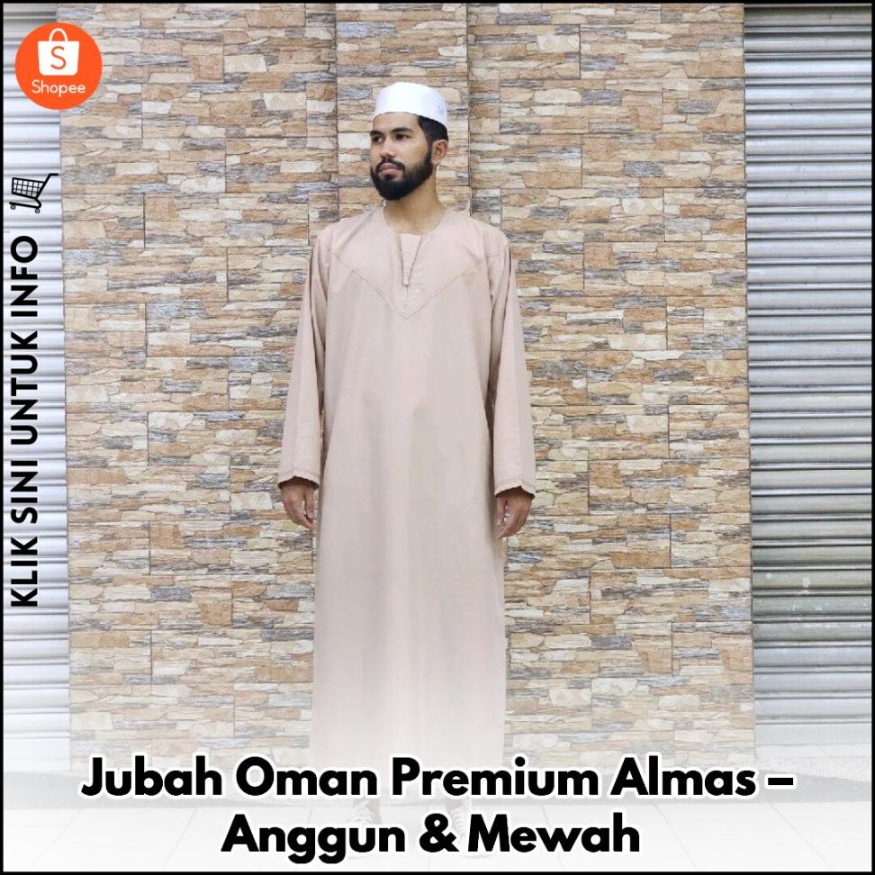 Jubah Oman Premium Almas – Anggun & Mewah