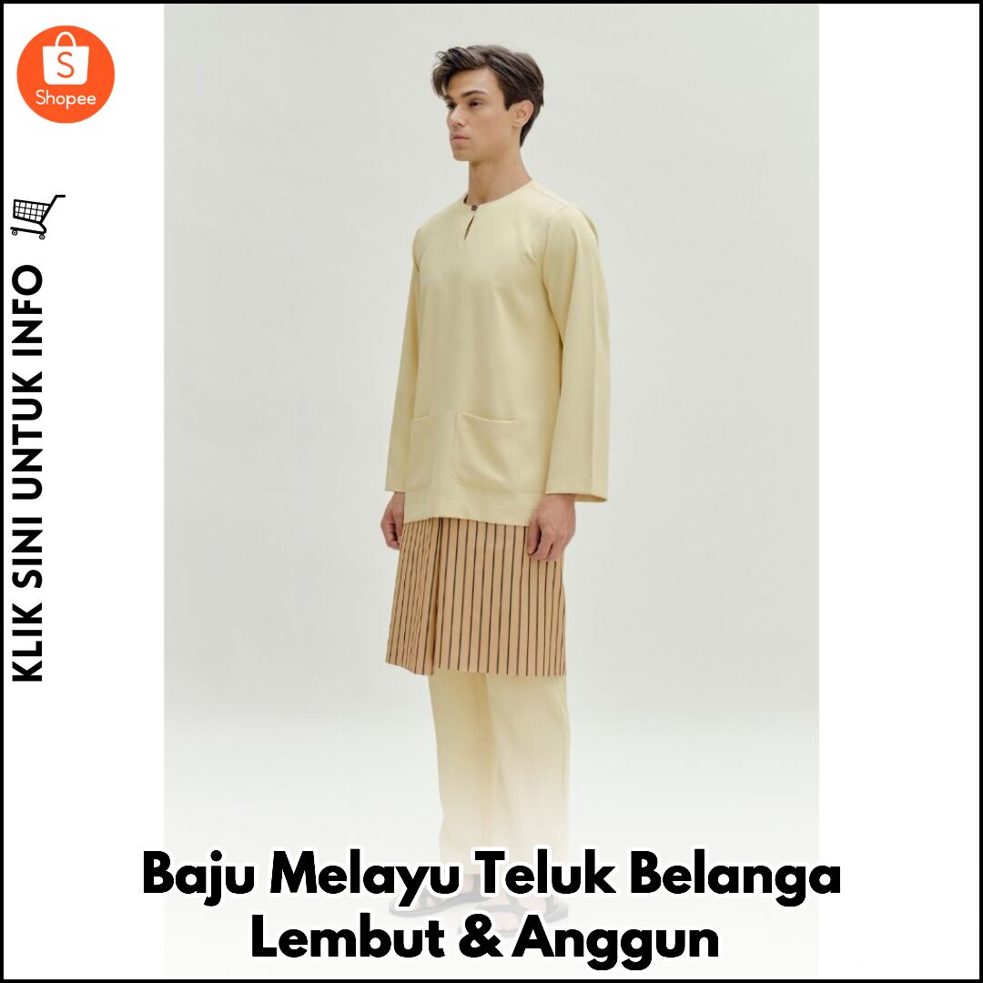 Baju Melayu Teluk Belanga Lembut & Anggun