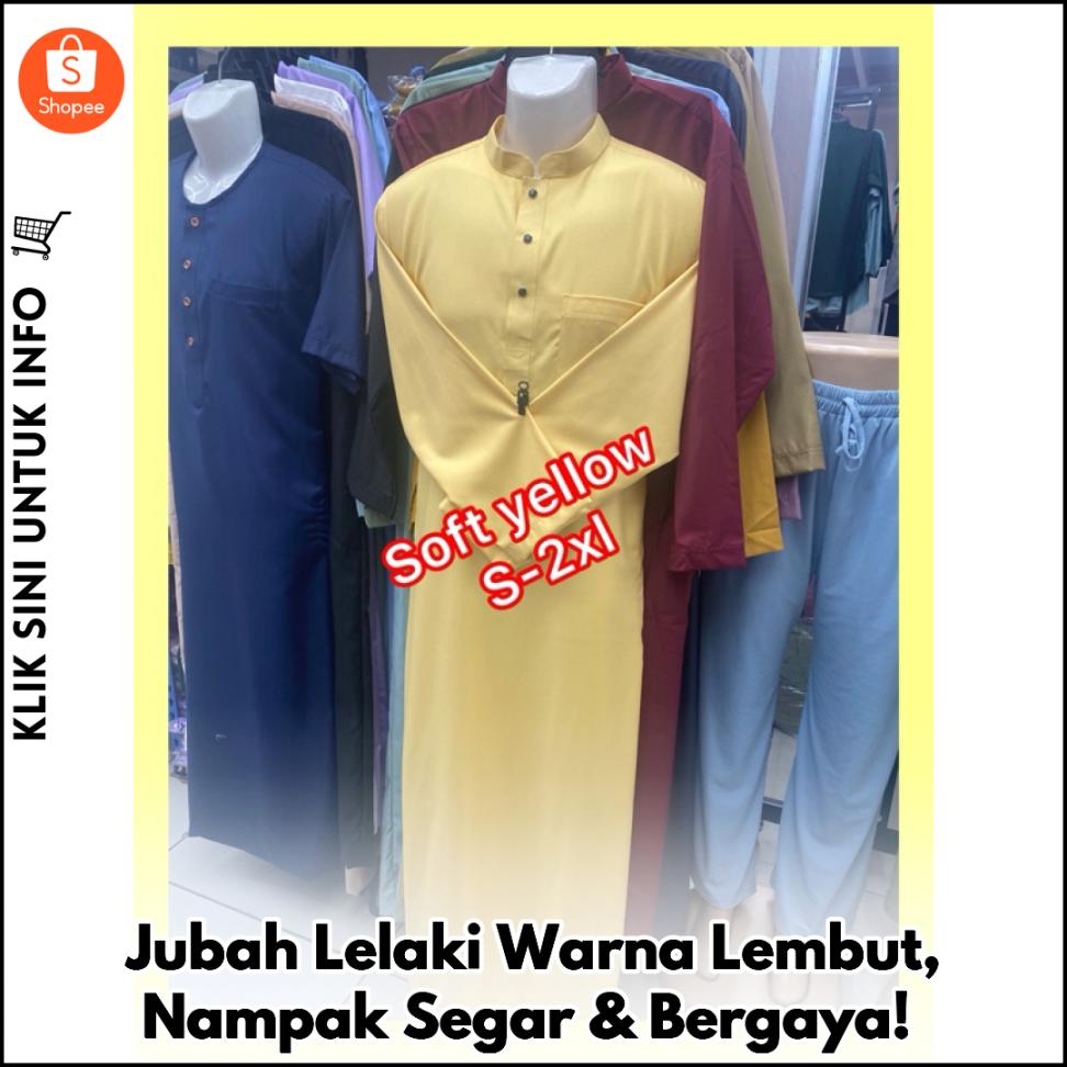 Jubah Lelaki Warna Lembut, Nampak Segar & Bergaya!