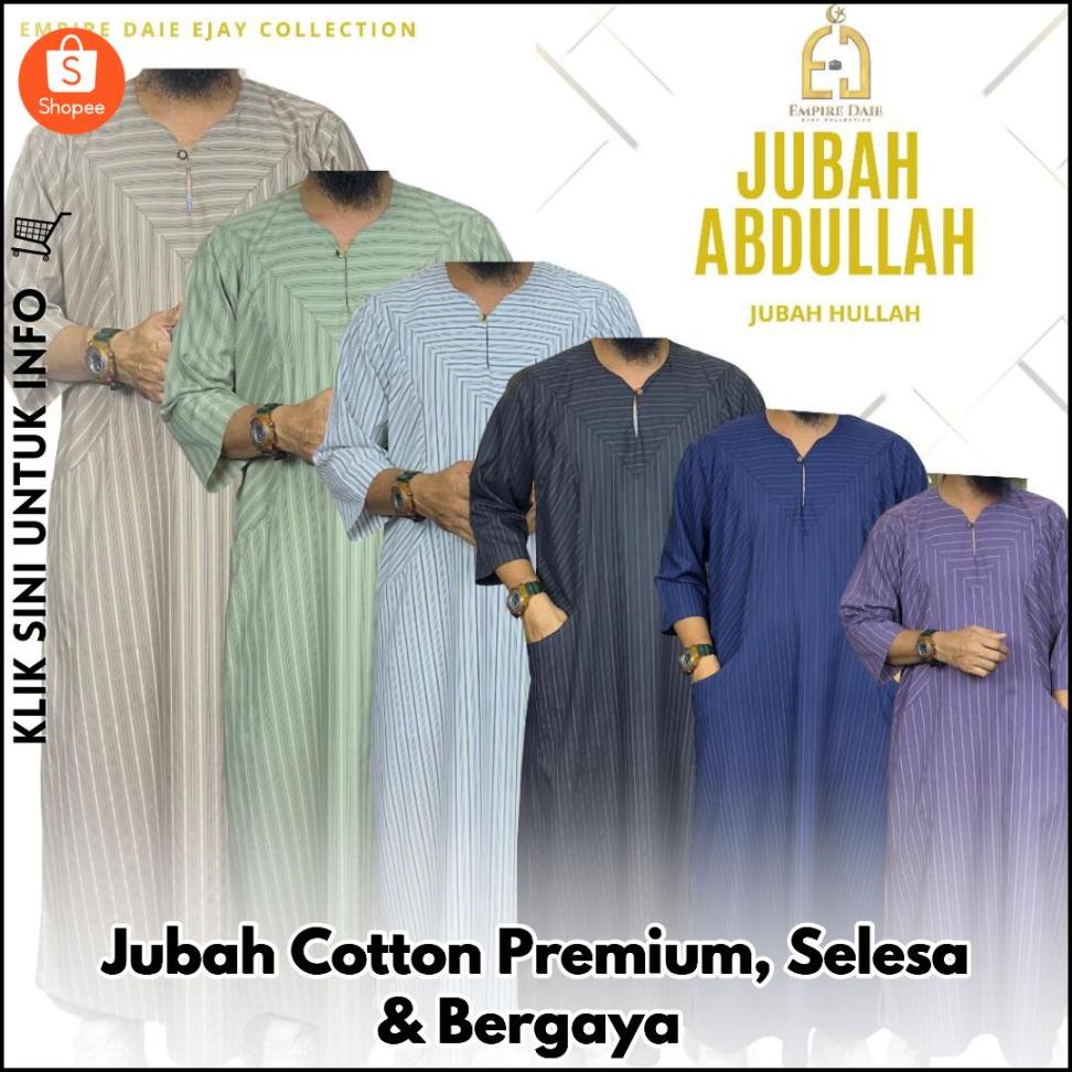 Jubah Cotton Premium, Selesa & Bergaya