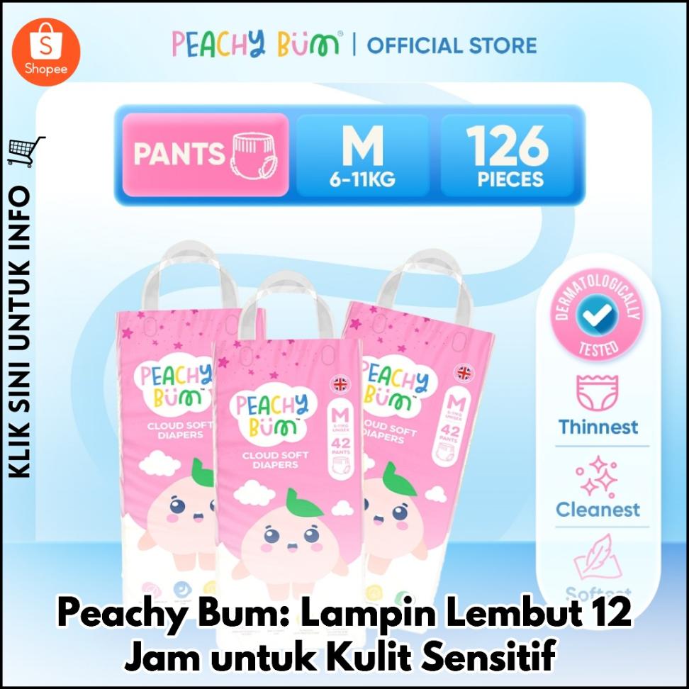 Peachy Bum: Lampin Lembut 12 Jam untuk Kulit Sensitif