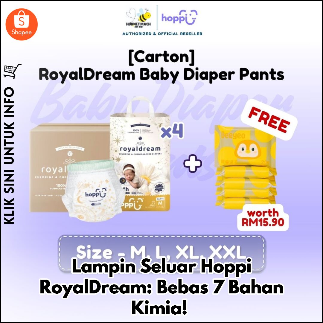 Lampin Seluar Hoppi RoyalDream: Bebas 7 Bahan Kimia!
