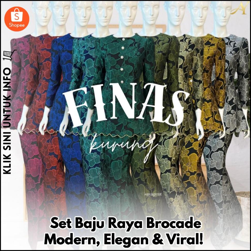 Set Baju Raya Brocade Modern, Elegan & Viral!