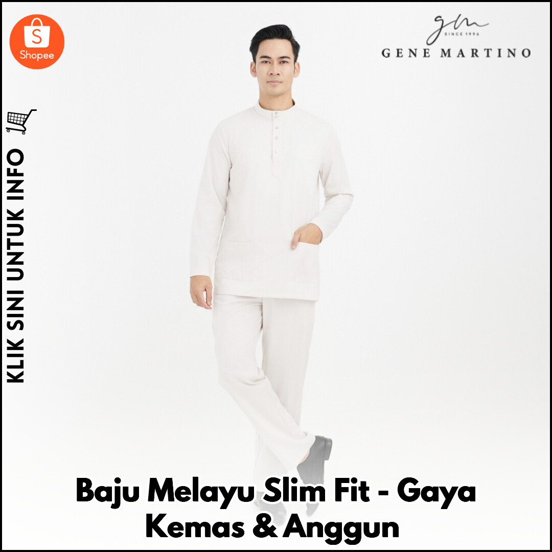 Baju Melayu Slim Fit - Gaya Kemas & Anggun