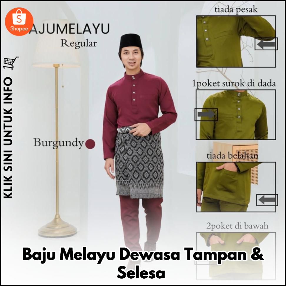 Baju Melayu Dewasa Tampan & Selesa