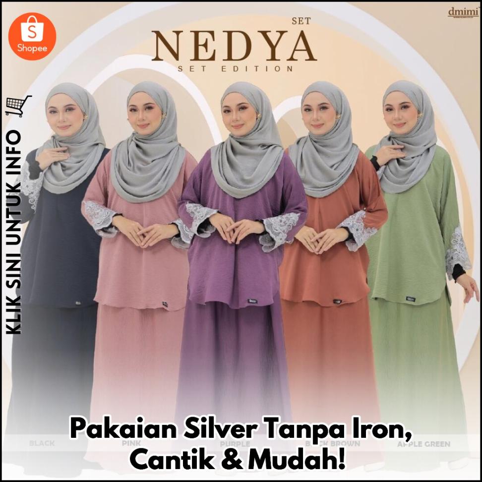 Pakaian Silver Tanpa Iron, Cantik & Mudah!