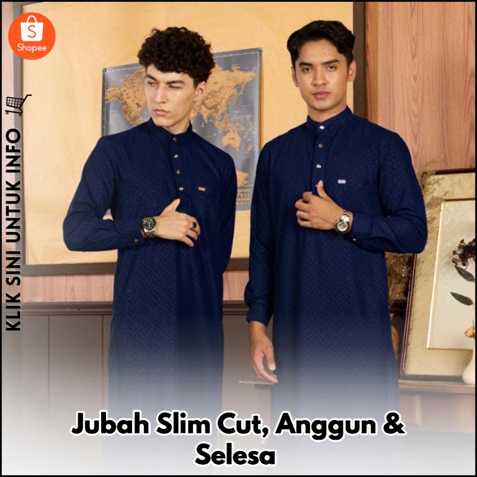 Jubah Slim Cut, Anggun & Selesa