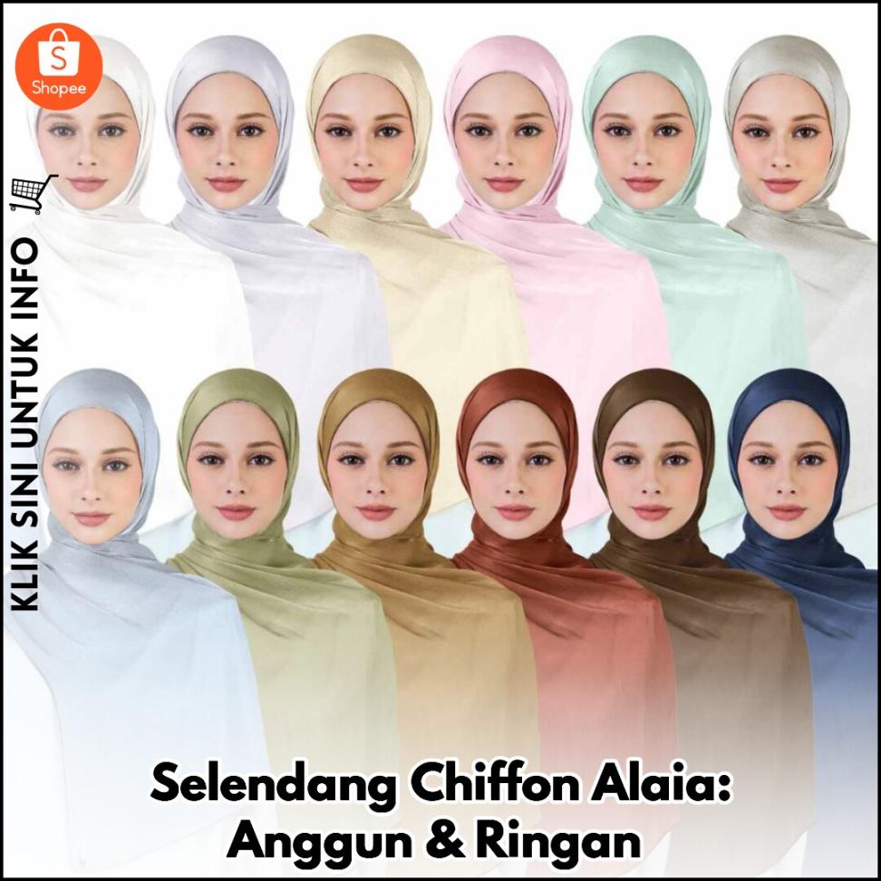 Selendang Chiffon Alaia: Anggun & Ringan