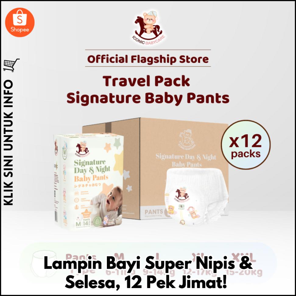 Lampin Bayi Super Nipis & Selesa, 12 Pek Jimat!