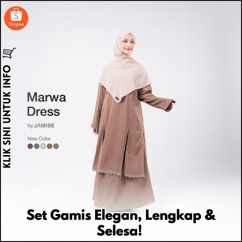 Set Gamis Elegan, Lengkap & Selesa!