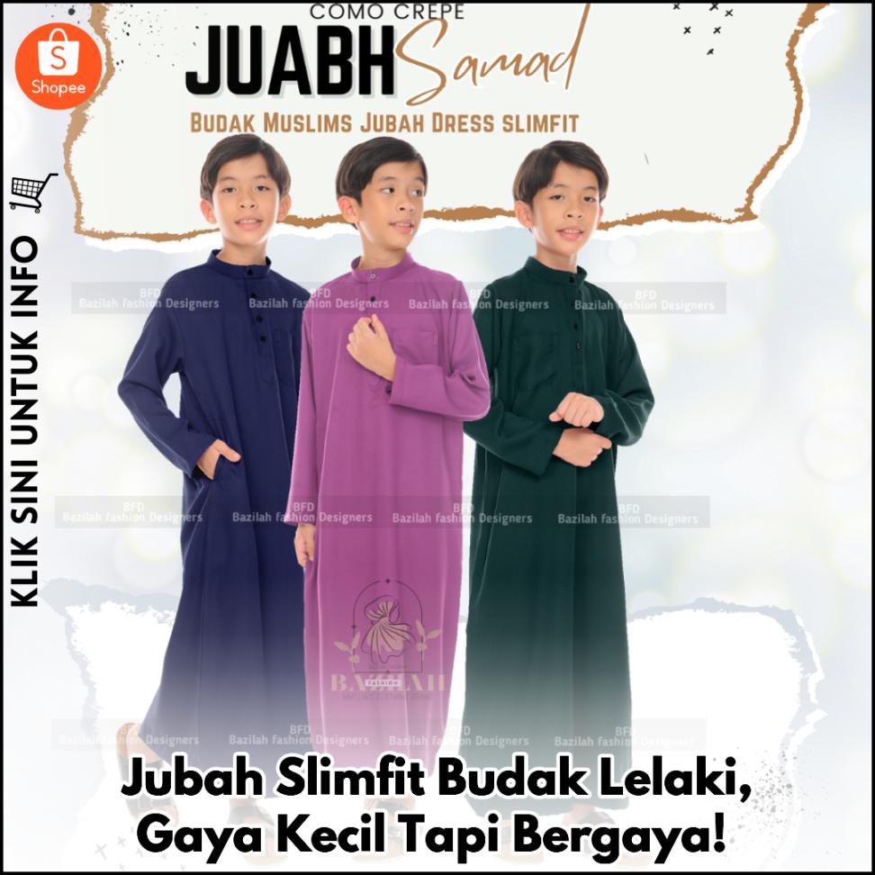 Jubah Slimfit Budak Lelaki, Gaya Kecil Tapi Bergaya!