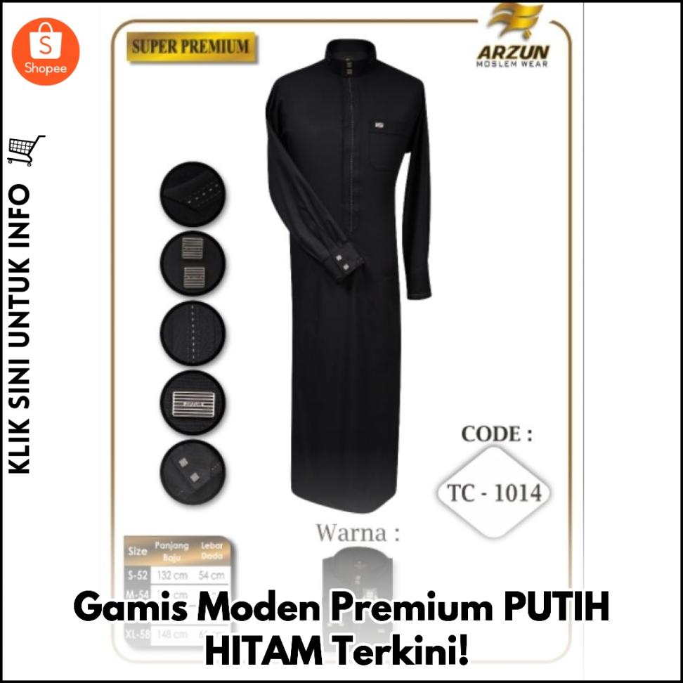 Gamis Moden Premium PUTIH HITAM Terkini!