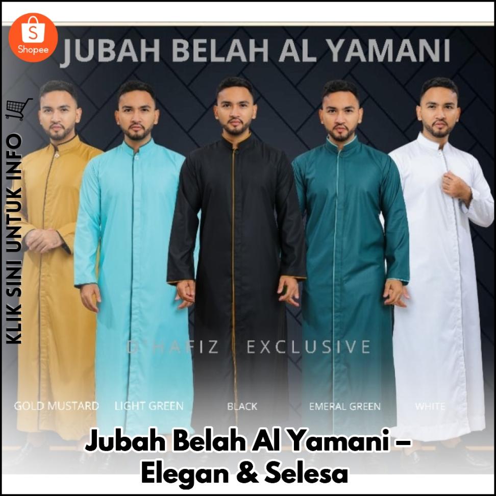 Jubah Belah Al Yamani – Elegan & Selesa