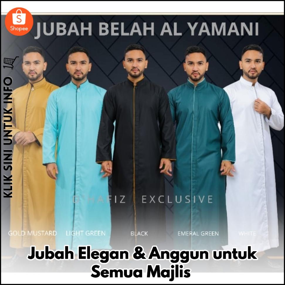 Jubah Elegan & Anggun untuk Semua Majlis